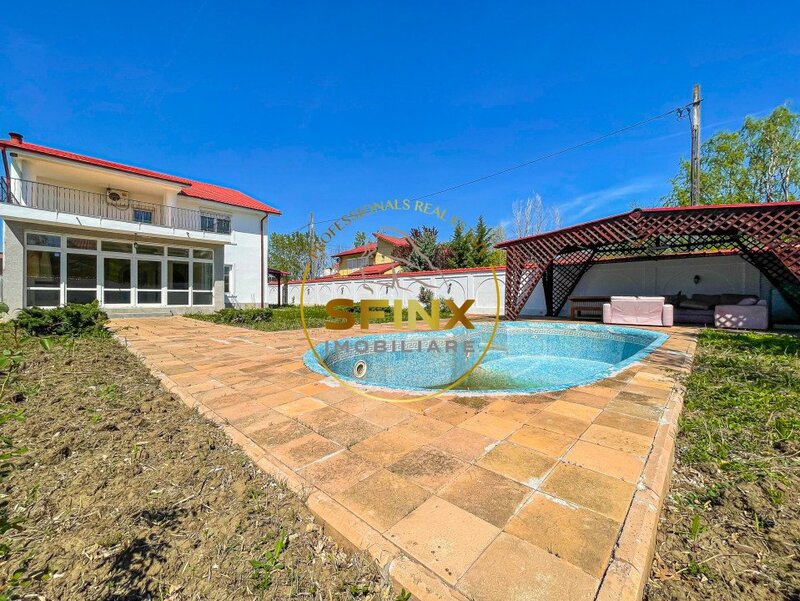 Domesti Putul Olteni vila cu piscina teren 828 mp